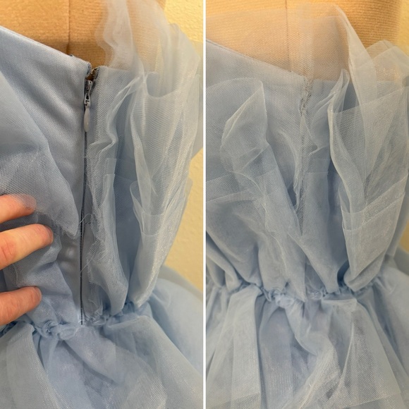 SOLD Francesca’s Suzie tulle tiered dress, light blue - Picture 13 of 16